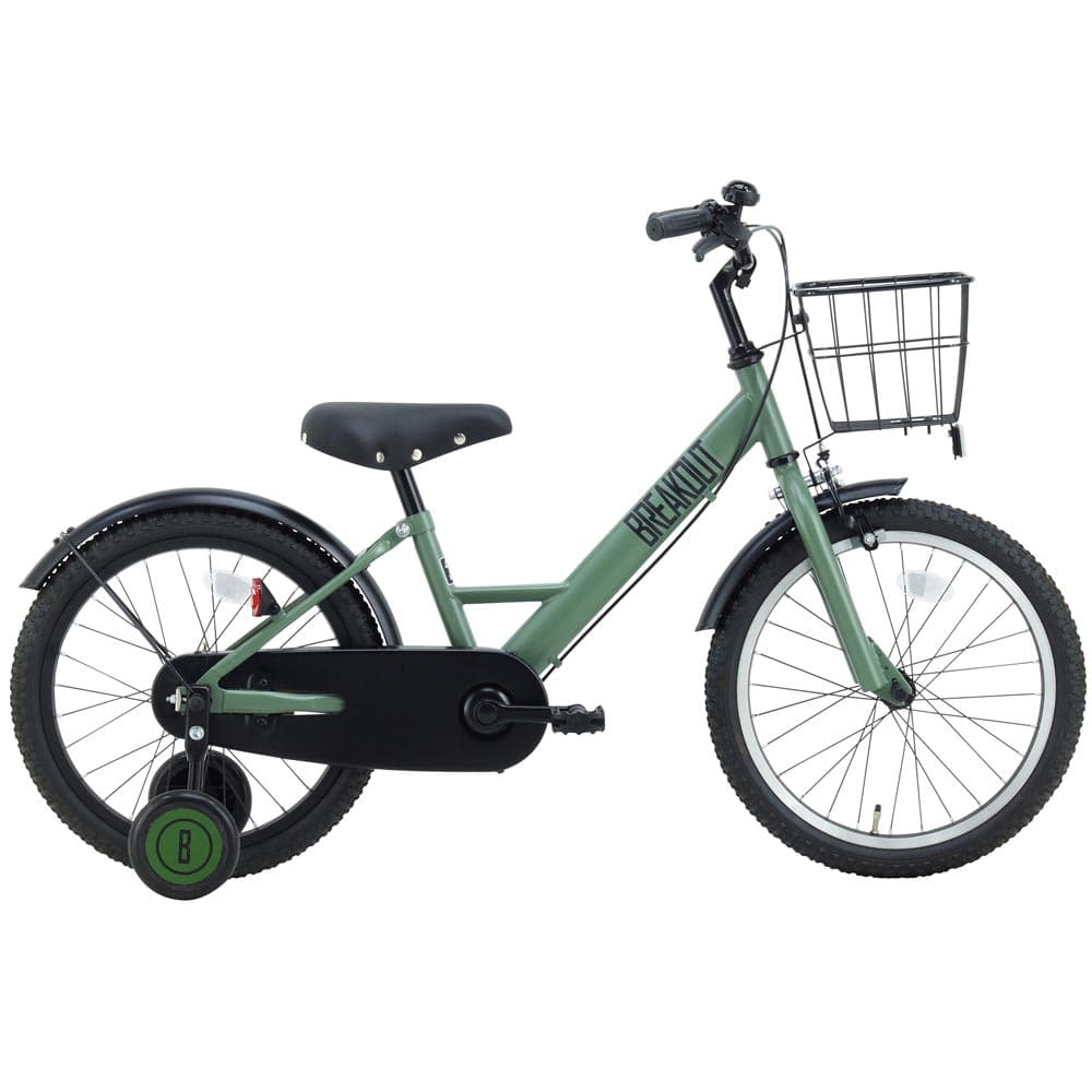 【完成車】ブレイクアウト・キッズ 18インチ 子供用自転車 BROK18A 自転車 キッズバイク 幼児 子供用 18インチ オリーブ デザート ブルーグレー ジェンダーレス トレンド シンプル カッコイイ オリーブ サンドベージュ ブルーグレー【TD】 【代引不可】
