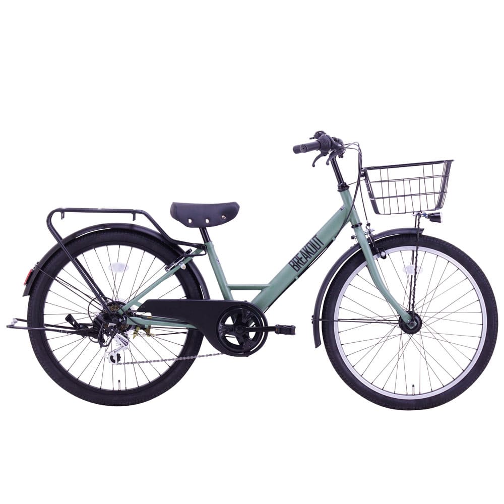 【完成車】ブレイクアウト・ジュニア 22インチ ジュニアサイクル BRO226HDA 自転車 ジュニア 子供用 22インチ オートライト 外装6段変速 坂道らくらく ジェンダーレス カッコイイ オリーブ ブラック ブルーグレー サンドベージュ【TD】 【代引不可】
