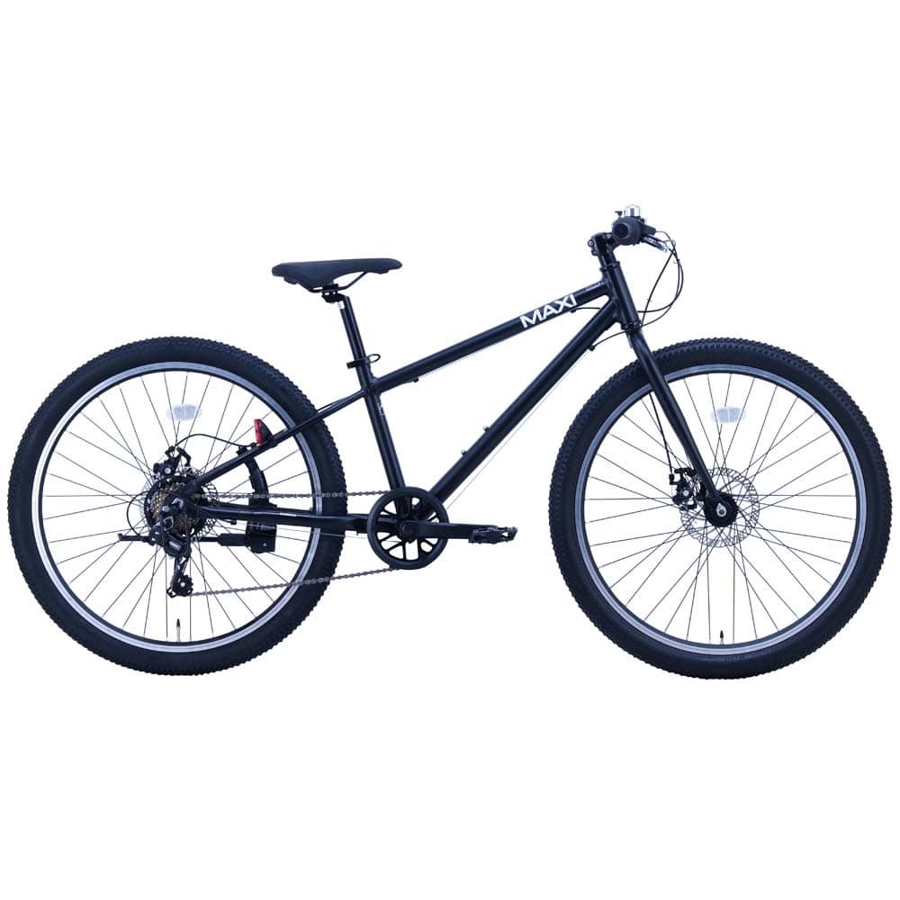 【完成車】MAXI 24インチ ジュニアマウンテンバイク MX247MTB 自転車 ジュニアサイクル 子供用 24インチ ブラック グレー アルミ 軽い ディスクブレーキ 外装7段変速 ブラック グレー【TD】 【代引不可】