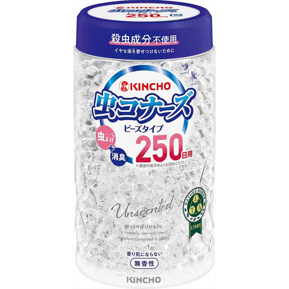 虫コナーズビーズ 250日 360G 84455 玄関 リビング 寝室 置物 インテリア 無臭 快適 夏 対策 虫コナーズ 無香性 ハッカの香り