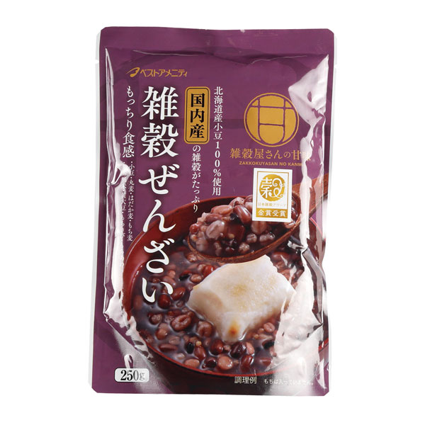 【3個】国内産　雑穀ぜんざい R20-347 ぜんざい 雑穀 国産 もちもち 簡単 糖質 甘さ控えめ