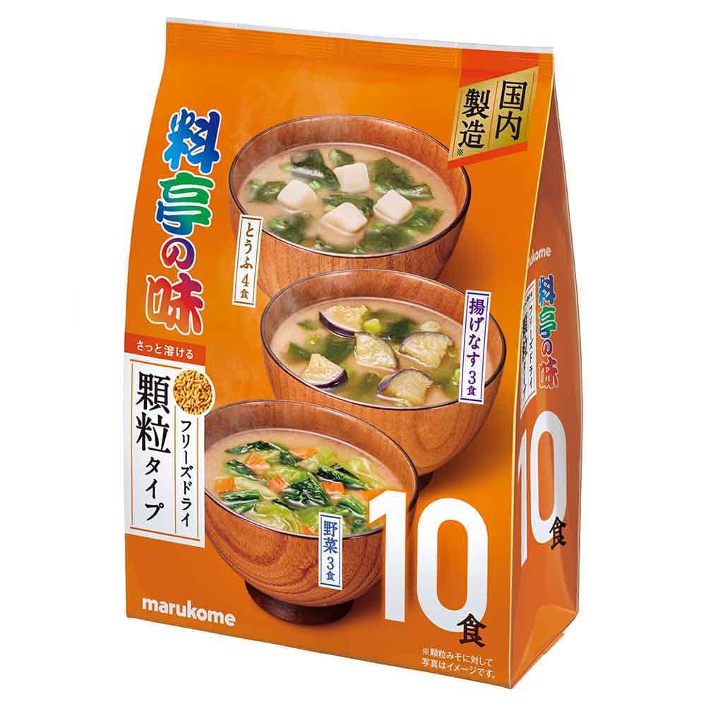 お徳用 フリーズドライ顆粒 料亭の味 10食  料亭の味 顆粒 マルコメ 即席みそ汁 フリーズドライ 料亭の味