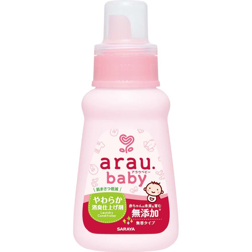 アラウ.ベビー やわらか消臭仕上げ剤 480ml  アラウ ベビー サラヤ 無添加 せっけん 洗たく 消臭 仕上げ 自然派 環境 SARAYA アラウ.ベビー
