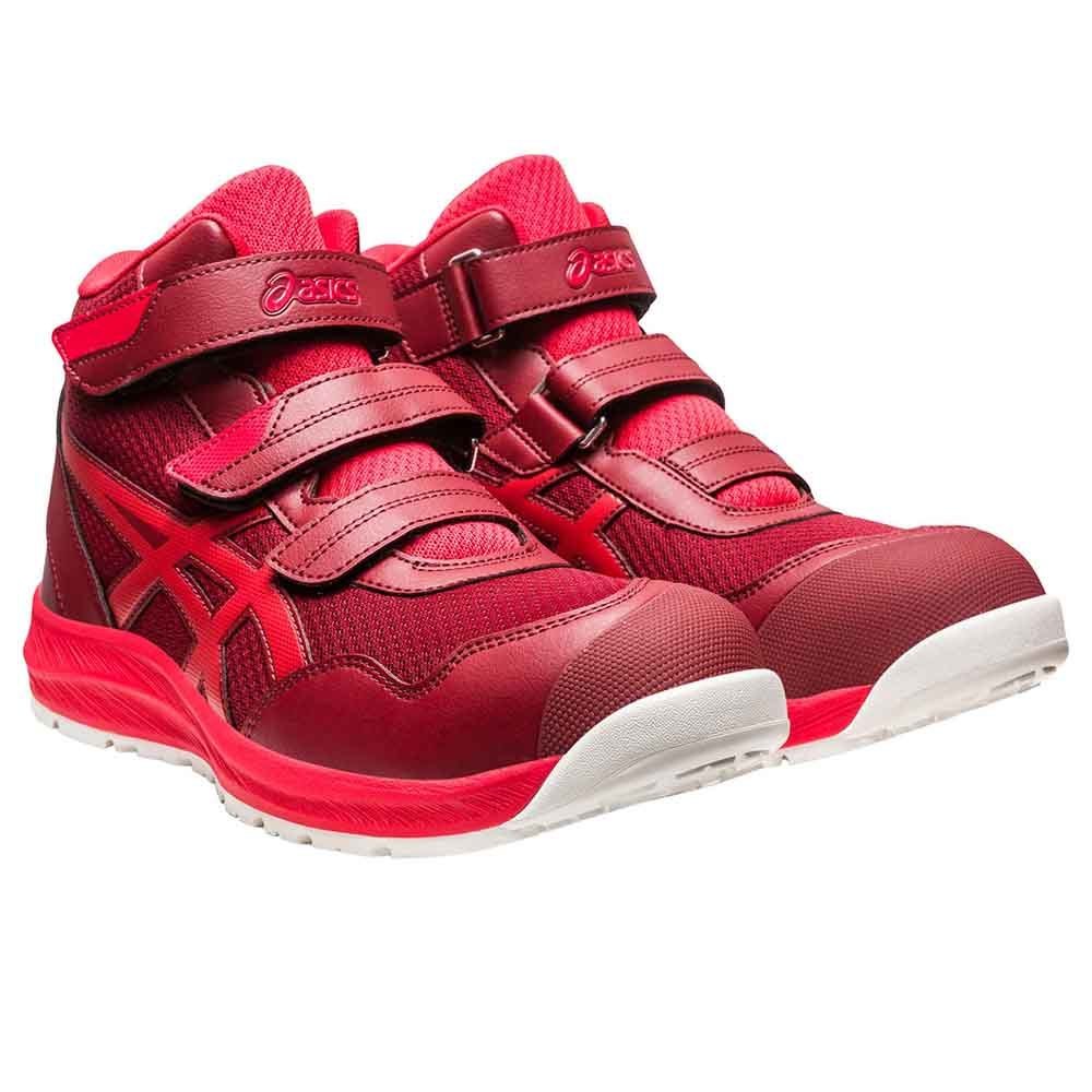 安全靴 ビートジュース／クラシックレッド CP216-600 アシックス ASICS ウィンジョブ 面ファスナー 安全靴 セフティースニーカー プロスニーカー JSAA規格 軽量 履き心地 ウィンジョブ