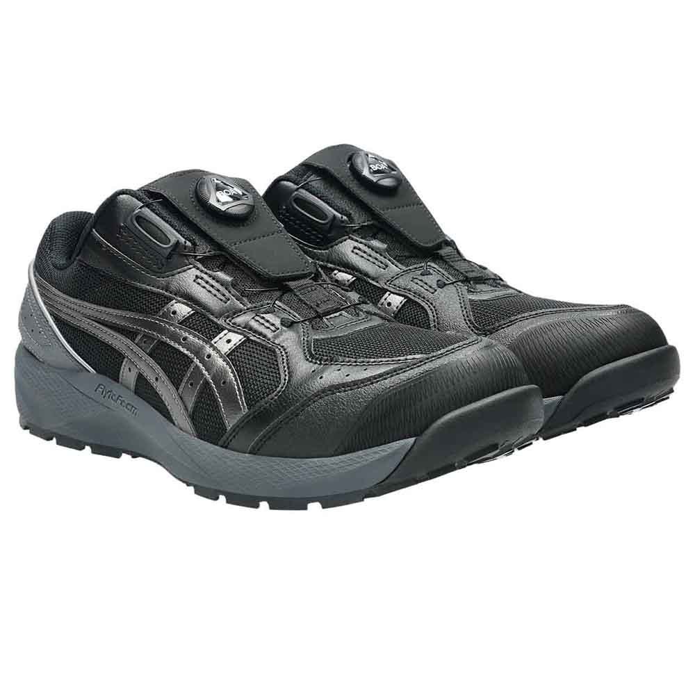 安全靴 ブラック／ガンメタル CP229-001 アシックス ASICS ボア BOA 安全靴 セフティースニーカー プロスニーカー JSAA規格 軽量 履き心地 ウィンジョブ