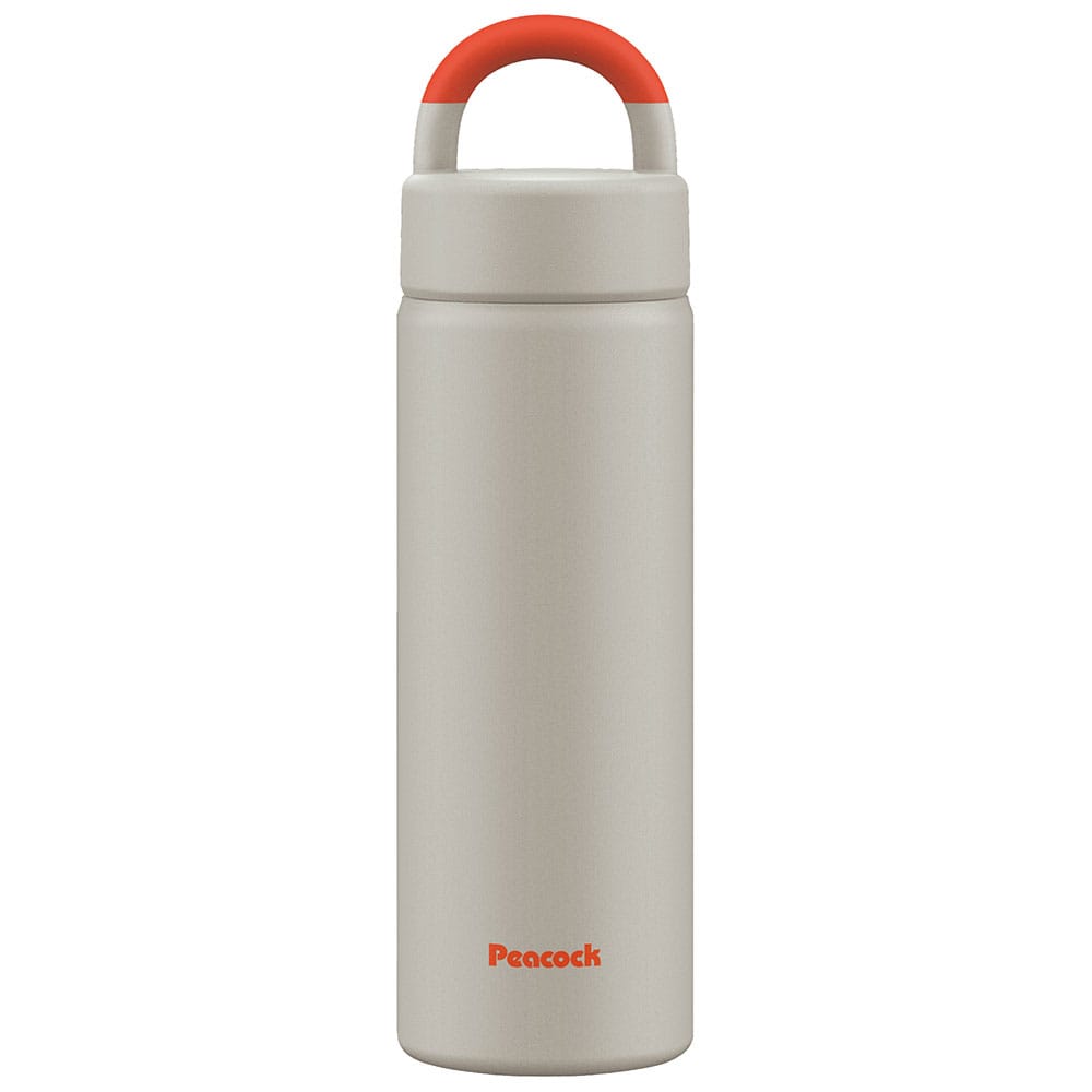 ピーコック 水筒 マグボトル 500ml スクリュー AEZ-50 AK 水筒 保温 保冷 ボトル 真空 軽量 ハンドル 食洗機対応 パッキン一体 peacock ダークネイビー サンドベージュ ダスティブルー
