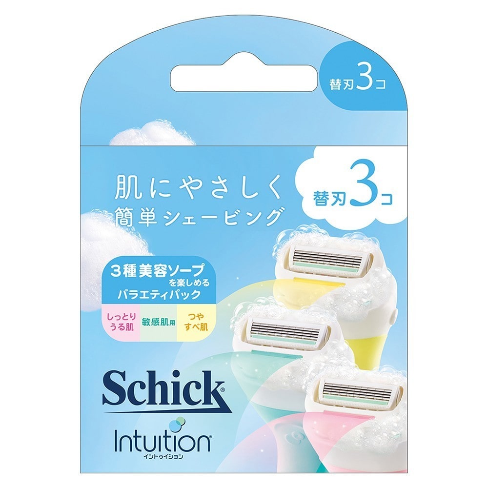 シック イントゥイション 替刃 3個  シック イントゥイション カミソリ フェイスケア シェービング イントゥイション