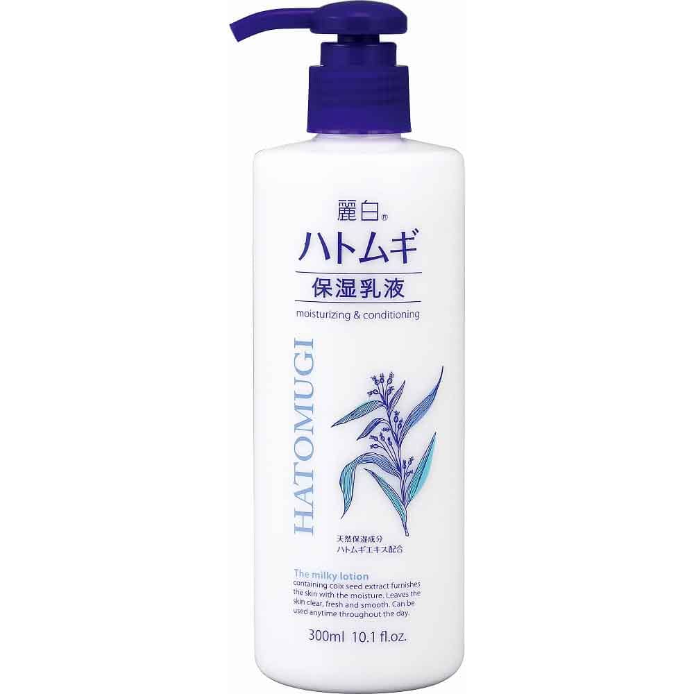 麗白 ハトムギ 保湿乳液 300ml  熊野油脂 麗白 ハトムギ 乳液 HATOMUGI 無香料・無着色・アルコールフリー 麗白