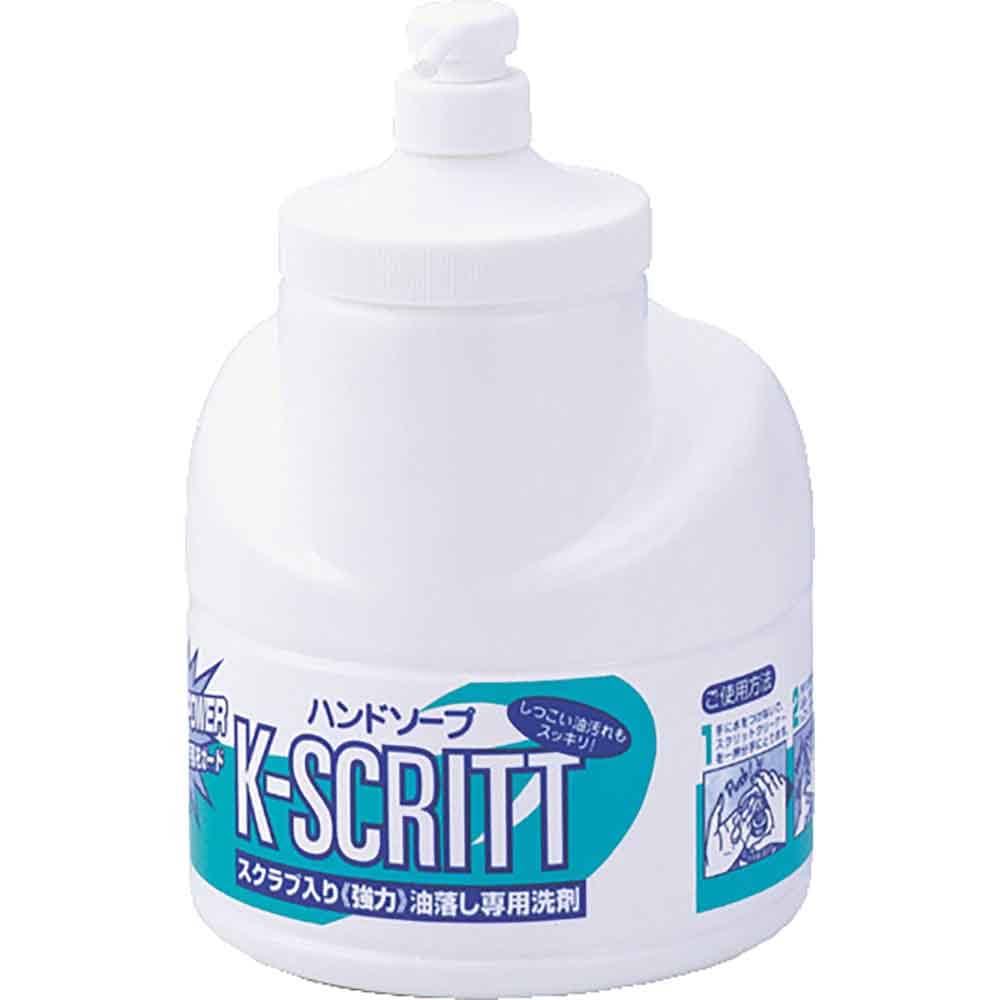 K－スクリット ハンドソープ本体 2.5L  熊野油脂 スクリット ハンドソープ 大容量 油落とし専用 スクラブ入り スクリット