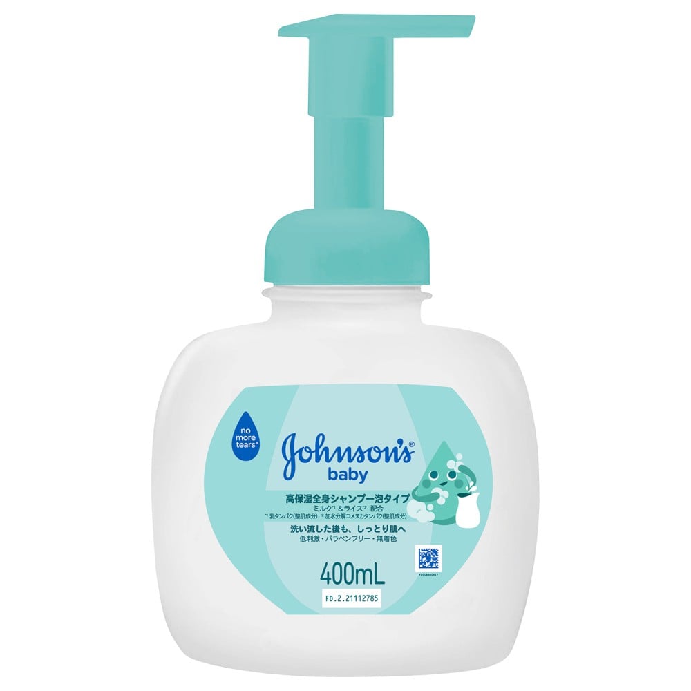 ジョンソンベビー M&R 高保湿全身シャンプー 泡タイプ 本体 400ml  ジョンソンベビー 保湿 泡 シャンプー ジョンソンベビー