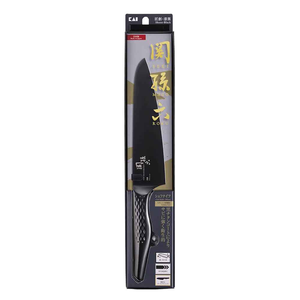 関孫六 匠創-漆黒シェフナイフ180mm 000AB5192 貝印 関孫六 シェフナイフ 包丁 関孫六