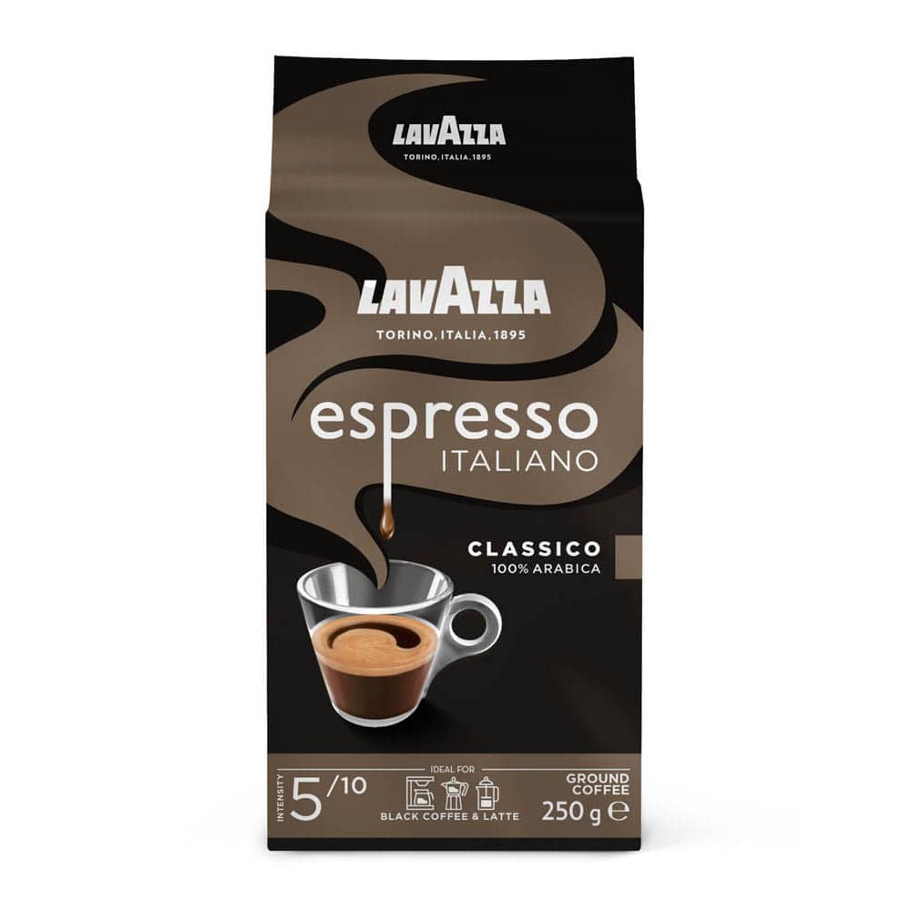 2袋セット エスプレッソ・イタリアーノ 2507303 エスプレッソ アロマ クレマ アラビカ 極細引き 芳醇 リッチ LAVAZZA