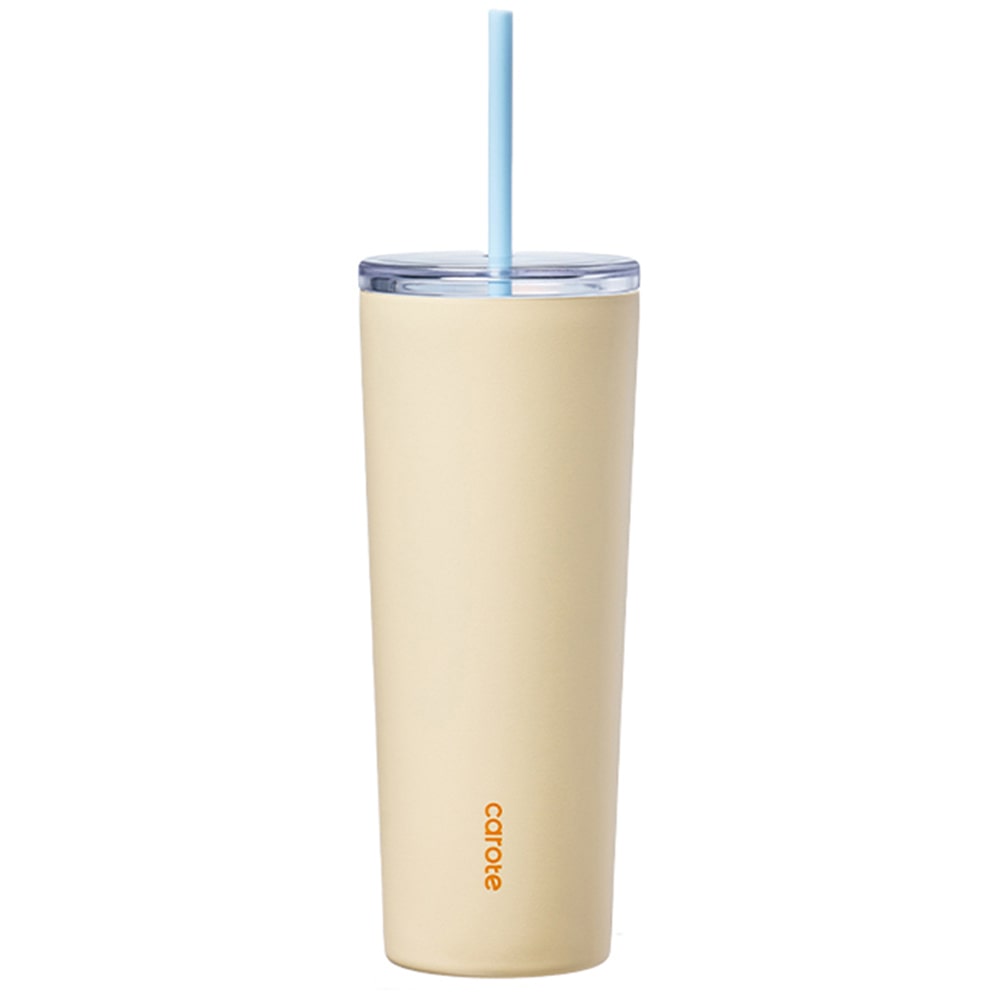 タンブラー 950ml ClearTop  タンブラー 0.95L ストロー 保冷 大容量 蓋付き かわいい ピンク イエロー カローテ カローテ