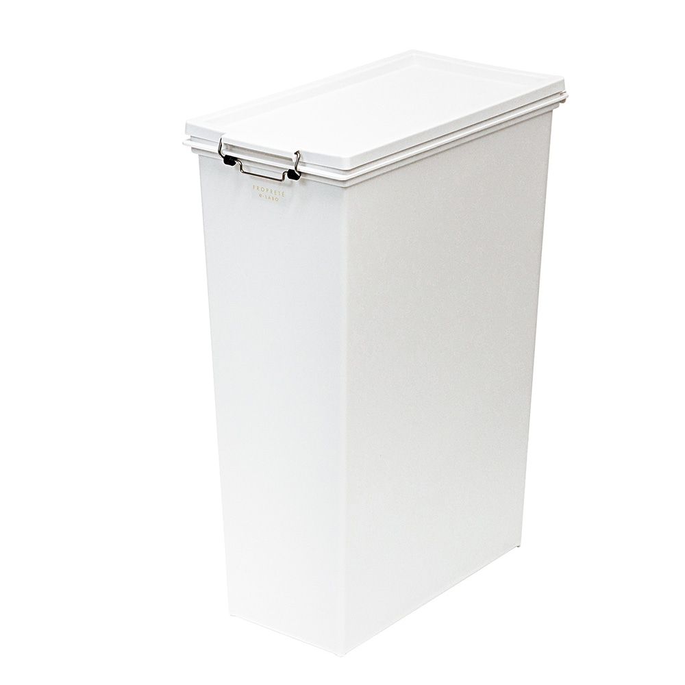 スリム ゴミ箱 45L 防臭 フタ パッキン付 大容量 ホワイト ELP-SP45DEO ごみ箱 くずかご スリム 蓋付き パッキン付 防臭 大容量 袋止め おしゃれ かわいい 天馬