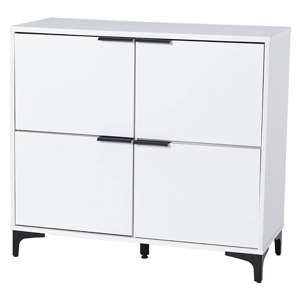 キャビネット 幅90cm 全面扉タイプ RCC-1578DBR 収納 チェスト ラック 木製 家具 北欧 おしゃれ シンプル リビング キッチン ダークブラウン ナチュラル ホワイトウォッシュ【TD】 【代引不可】