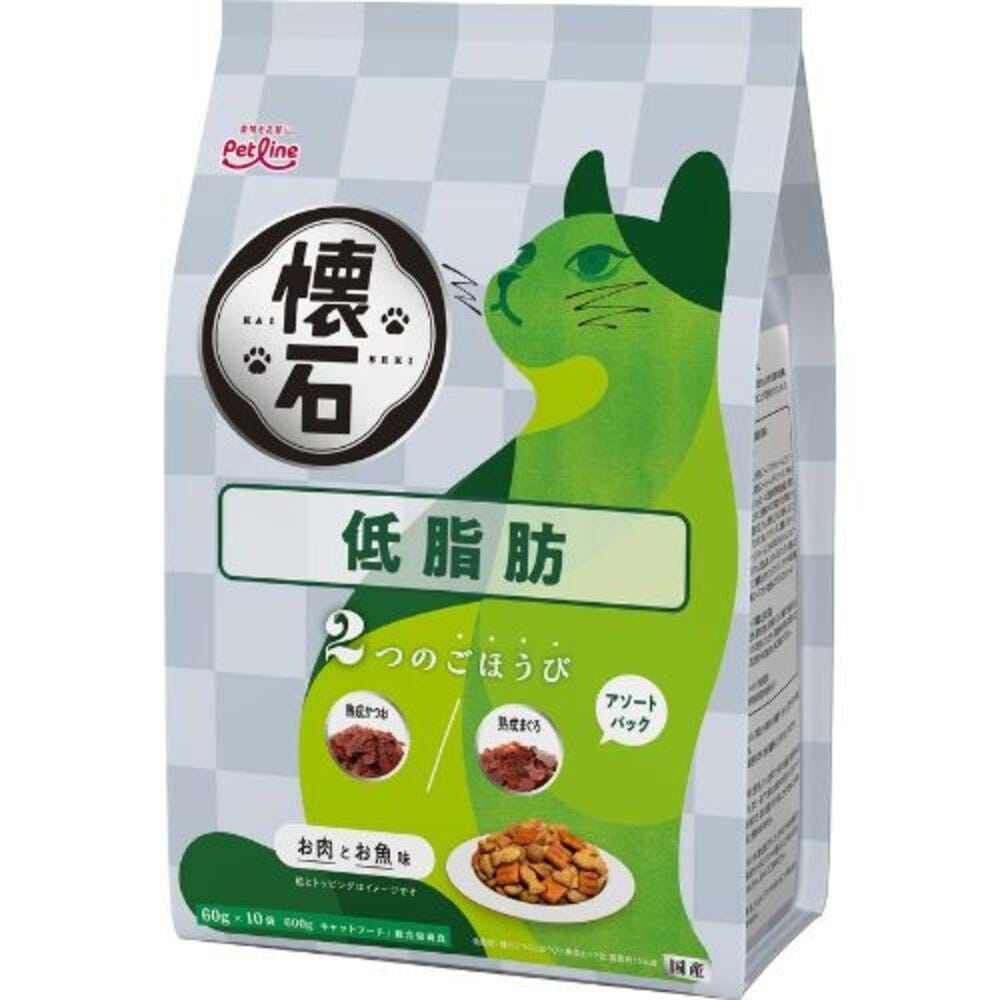 2つのごほうび 低脂肪 キャットフード ドライフード 成猫用 総合栄養食 熟成かつお添え 熟成まぐろ添え 低脂肪 小分けパック 栄養バランス設計 懐石