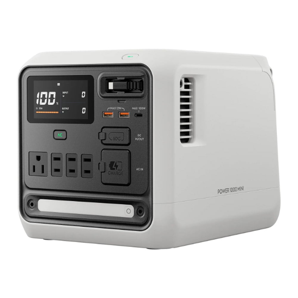 Power 1000 Mini 7224149618 ポータブル電源 急速充電 アウトドア コンパクト 大容量 リン酸鉄リチウムイオン電池 1kWh DJI ホワイト ブラック