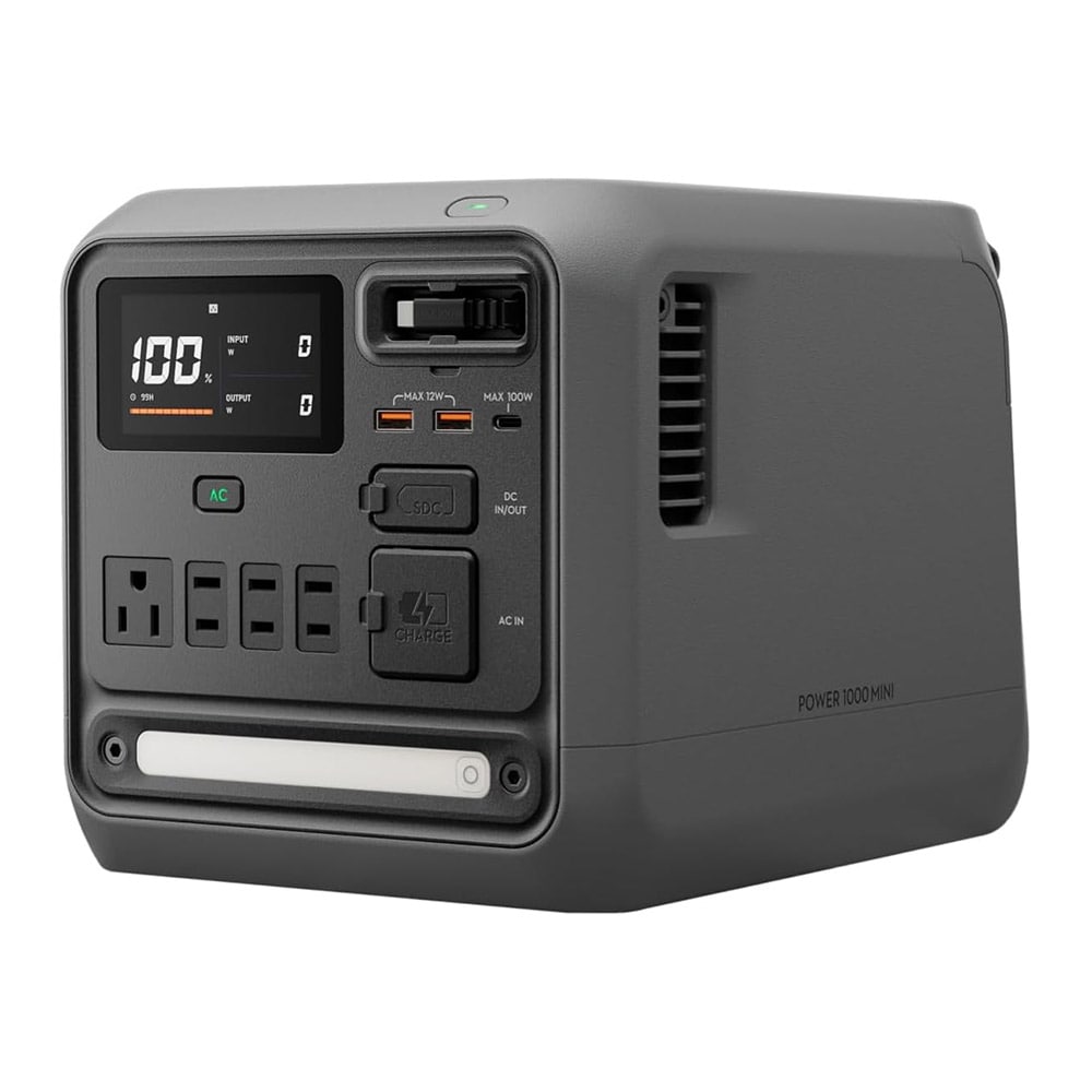 Power 1000 Mini 7224149618 ポータブル電源 急速充電 アウトドア コンパクト 大容量 リン酸鉄リチウムイオン電池 1kWh DJI ホワイト ブラック