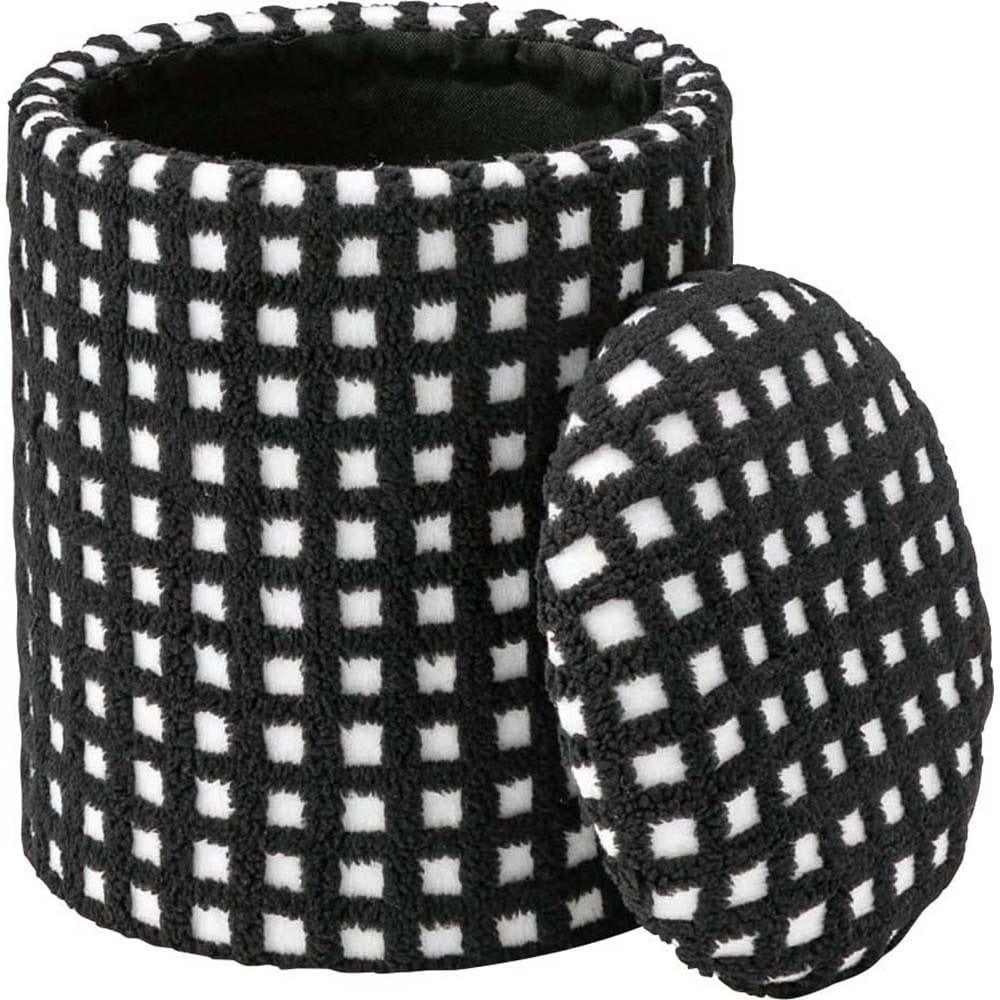 スツール スツール チェック 収納 東谷 ブラック ブルー レッド ホワイト【TD】 【代引不可】