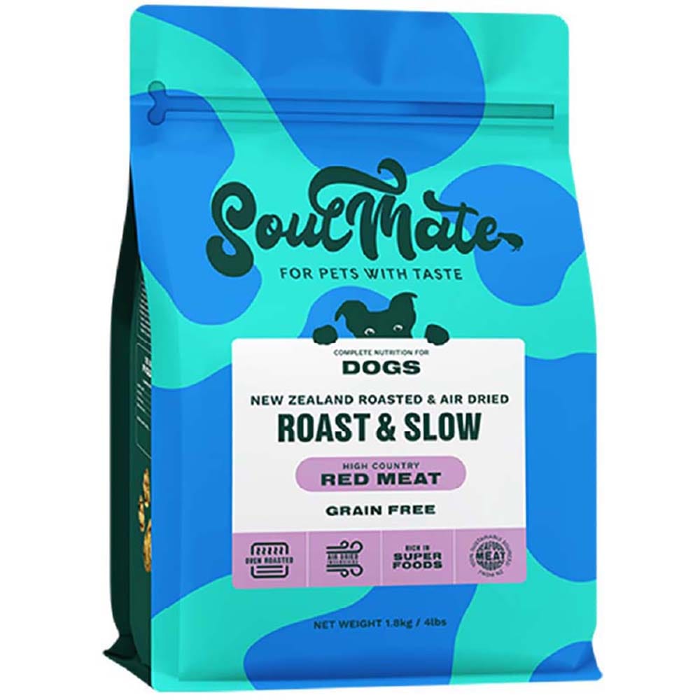 SoulMate ソウルメイト DOG ベイクド&エアドライフード レッドミート 1.8kg  オーブンベイクド エアドライ製法 ノンオイルコーティング 総合栄養食 ドッグフード 偏食 ナチュラル オールステージ ソウルメイト