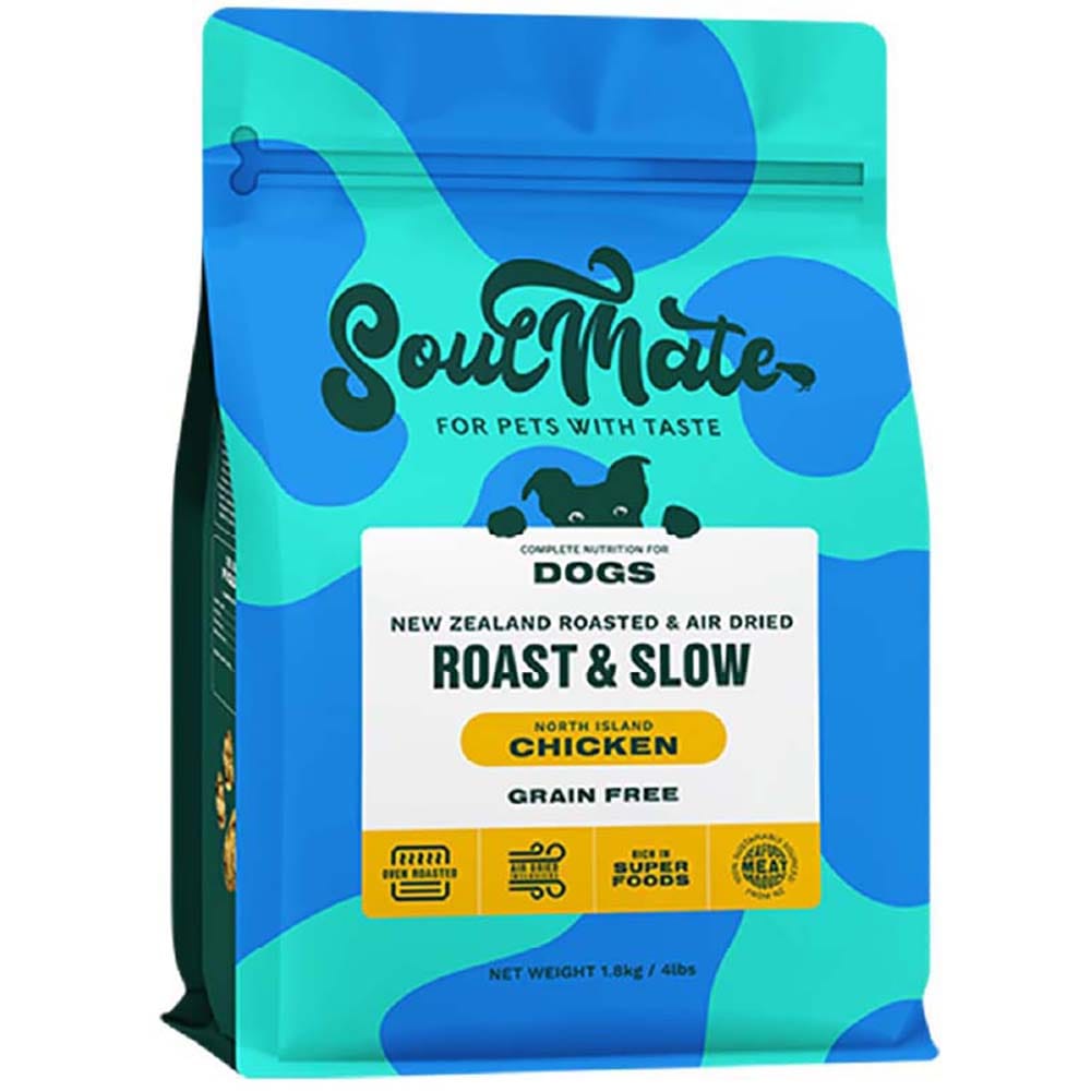 SoulMate ソウルメイト DOG ベイクド&エアドライフード チキン 1.8kg  オーブンベイクド エアドライ製法 ノンオイルコーティング 総合栄養食 ドッグフード 偏食 ナチュラル オールステージ ソウルメイト