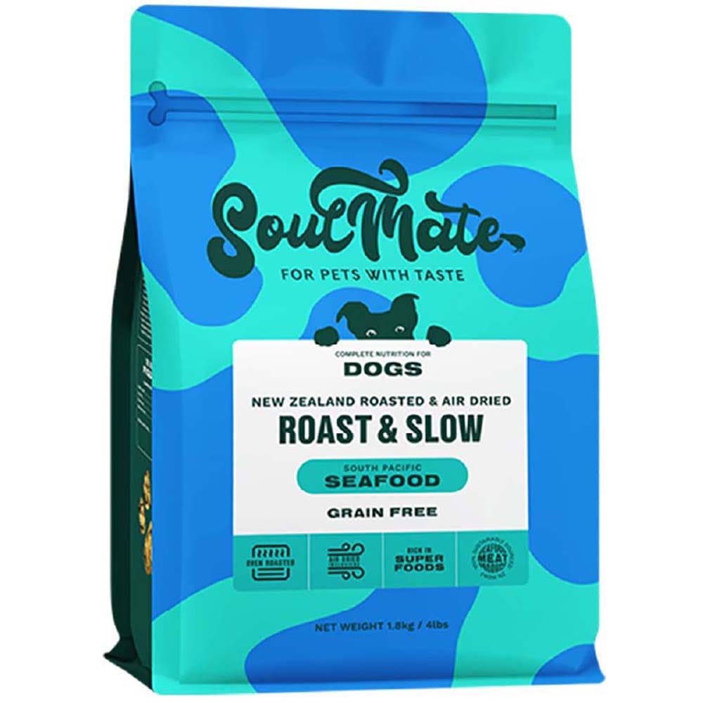 SoulMate ソウルメイト DOG ベイクド&エアドライフード シーフード 1.8kg  オーブンベイクド エアドライ製法 ノンオイルコーティング 総合栄養食 ドッグフード 偏食 ナチュラル オールステージ ソウルメイト