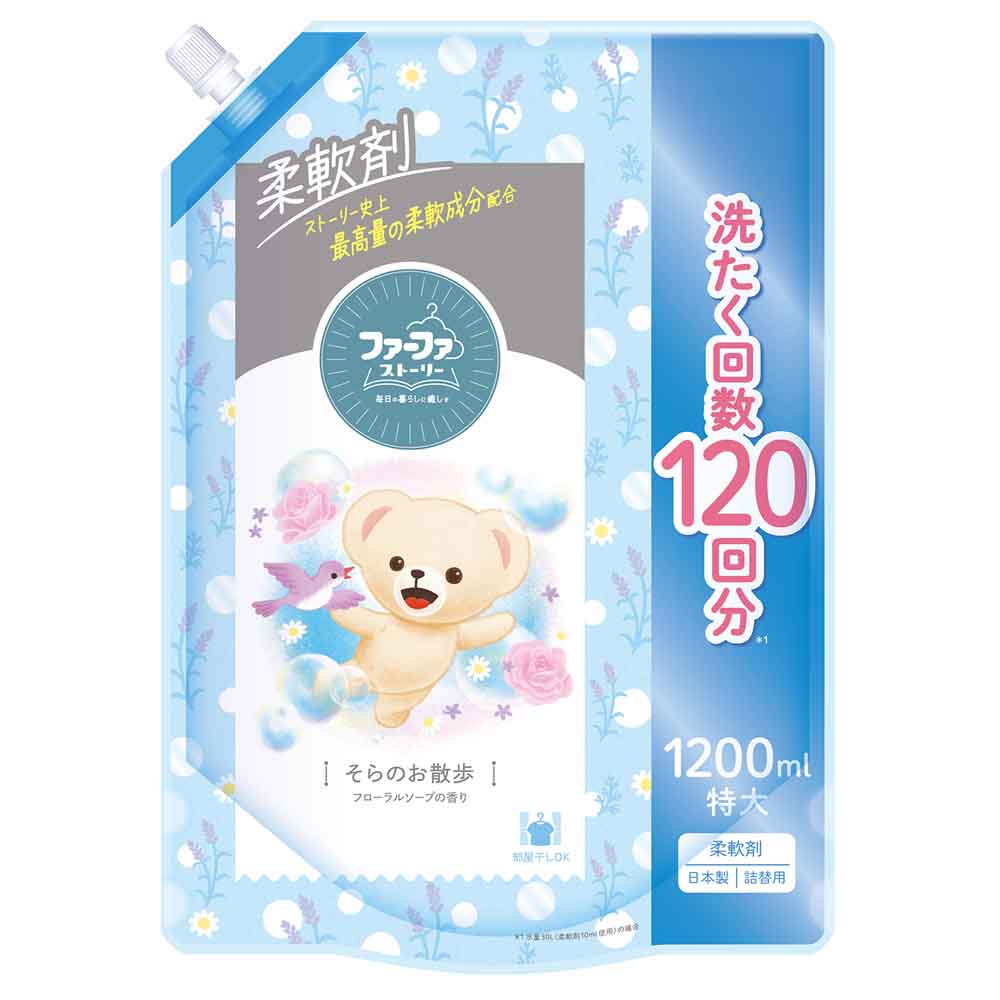 ファーファ 【5個】ファーファ ストーリー 柔軟剤 詰替用 1200ml