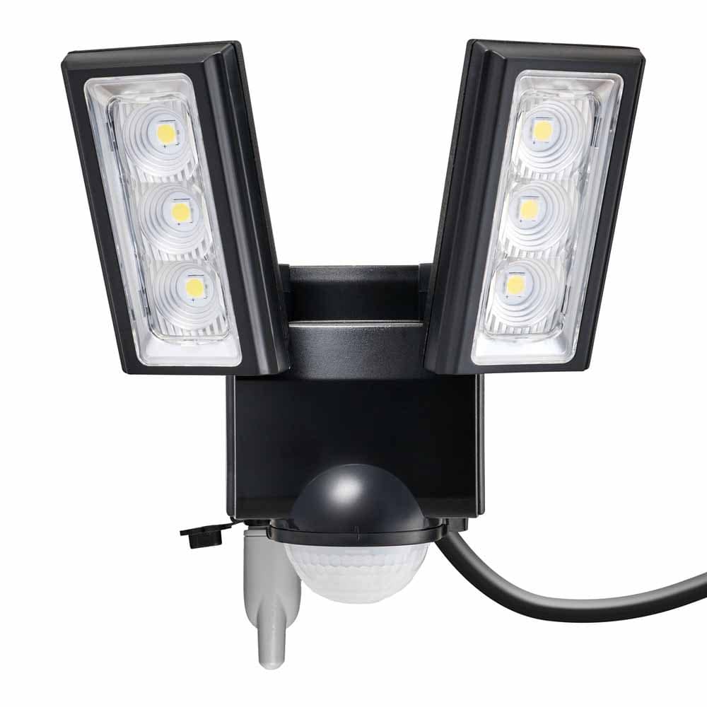 連動センサー付センサーライト ESL-RS1202SET<br>ELPA エルパ 防犯用品 センサーライト 屋外用ライト コンセント式 AC式 ウォールライト 防水 連動センサー 朝日電器株式会社