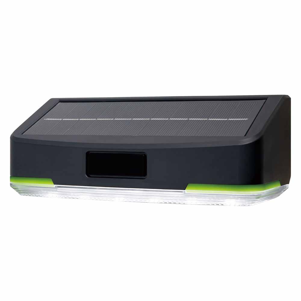 フラットセンサーウォールライト タイマー ESL-KF400SL<br>ELPA エルパ 防犯用品 センサーライト 屋外用ライト ソーラー式 ウォールライト 玄関灯 デザイン性 防水 朝日電器株式会社