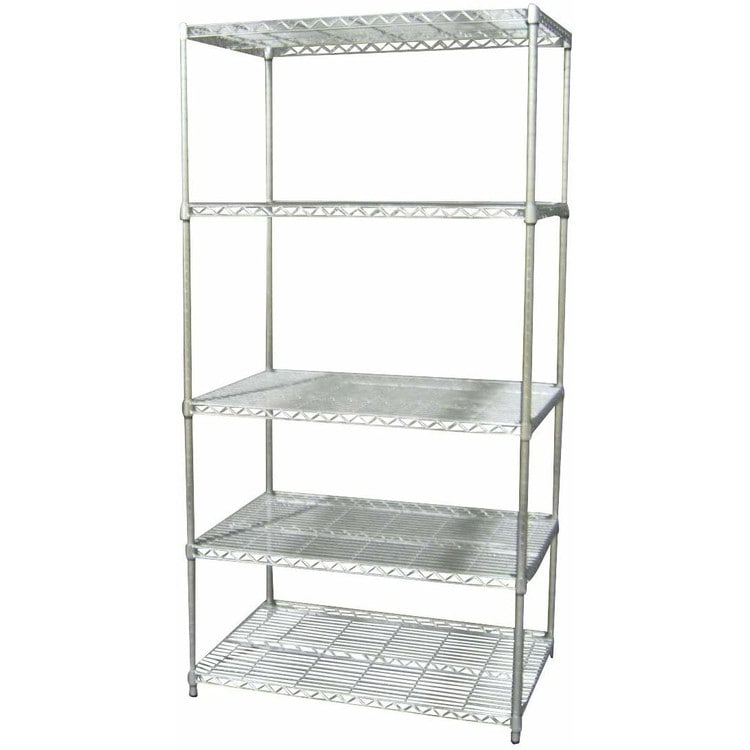 【幅91cm】メタルラック(ポール直径25mm・棚板5枚)MR-9018DJ