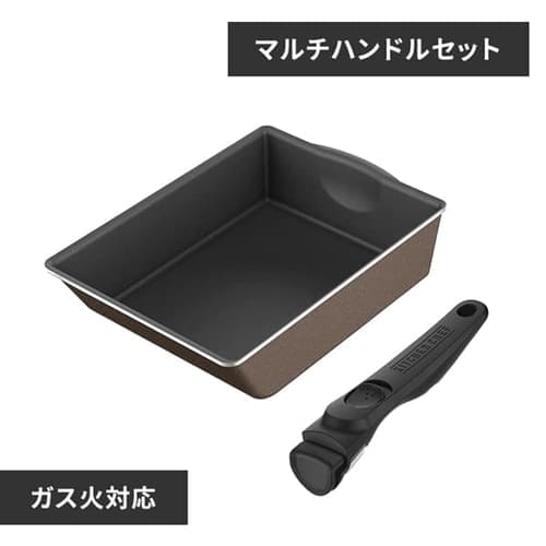 フライパン ダイヤモンドコートパンD-plus ガス火用 エッグパン+マルチハンドル