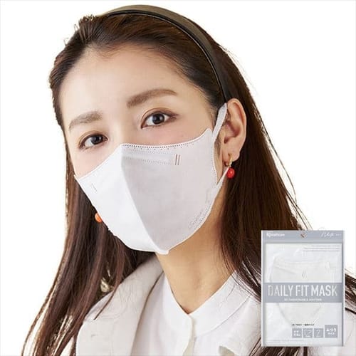 【28枚】カラーマスク ふつうサイズ 7枚×4 DAILY FIT MASK RK-F5 ホワイト