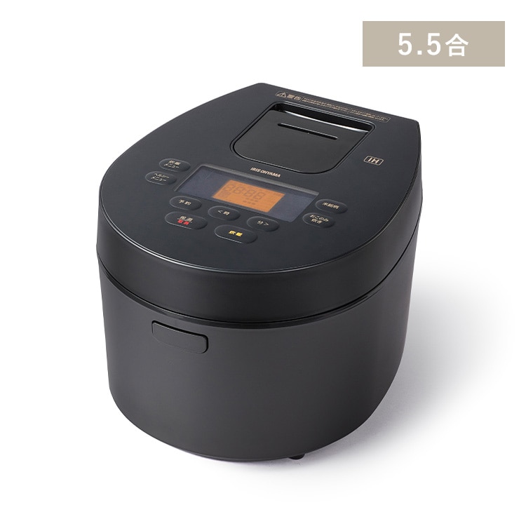 ★デザインタイプ★カフェブラウン アイリスオーヤマ IH式 5.5合 炊飯器 アイリスオーヤマ IH炊飯器 5.5合 極厚火釜 デザインタイプ カフェ