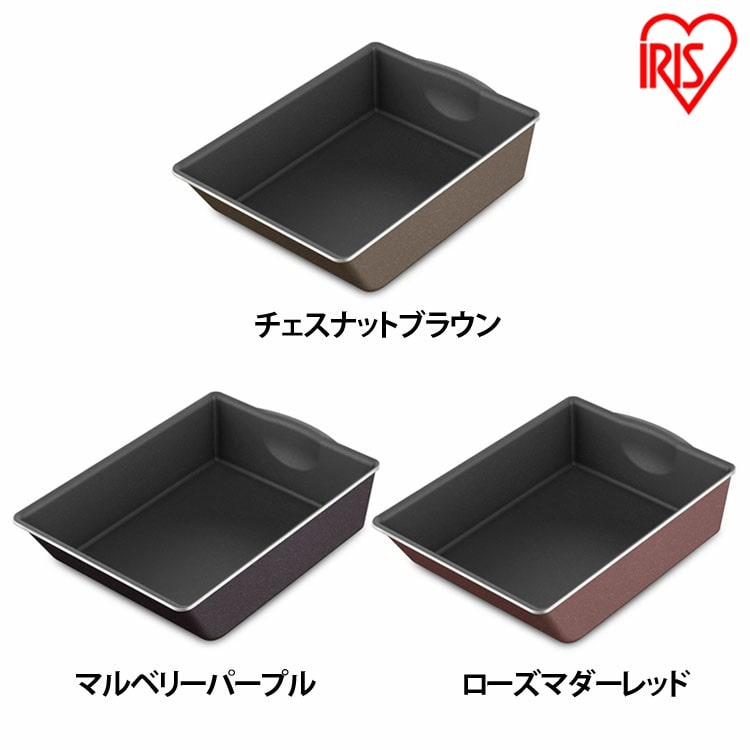 フライパン 卵焼き IH/ガス火対応 ダイヤモンドコートパンD-plus エッグパン PDCI-SE ローズマダーレッド