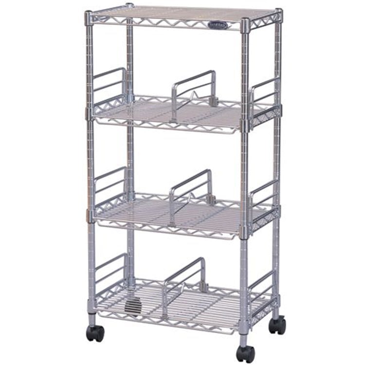 【幅47cm】メタルミニ(ポール直径19mm:棚板4枚)ブックシェルフ MM-B423