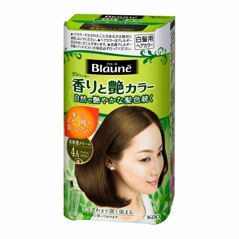 ブローネ香りと艶カラークリーム<br>花王 ブローネ ヘアカラー 髪染め 毛染め 白髪染め クリーム 白髪 花王 ライトブラウン  ブラウン ナチュラル アッシュ ダーク ロイヤル 深いナチュラル 黒味のダークブラウン ハニ－ブラウン