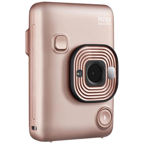 【長期保証付】富士フイルム(FUJIFILM) チェキ インスタントカメラ instax mini LiPlay(ブラッシュゴールド)