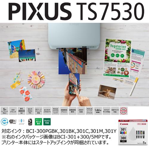 CANON(キヤノン) PIXUS(ピクサス) TS7530BL(ブルー) インクジェット
