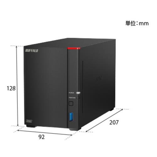 100％品質 バッファロー BUFFALO LS720D0802 NAS ２ベイ 8TB - www