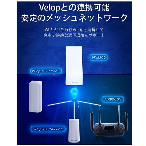 LINKSYS MR9000X-JP MAX-STREAM AC3000 トライバンド Wi-Fi5 メッシュ