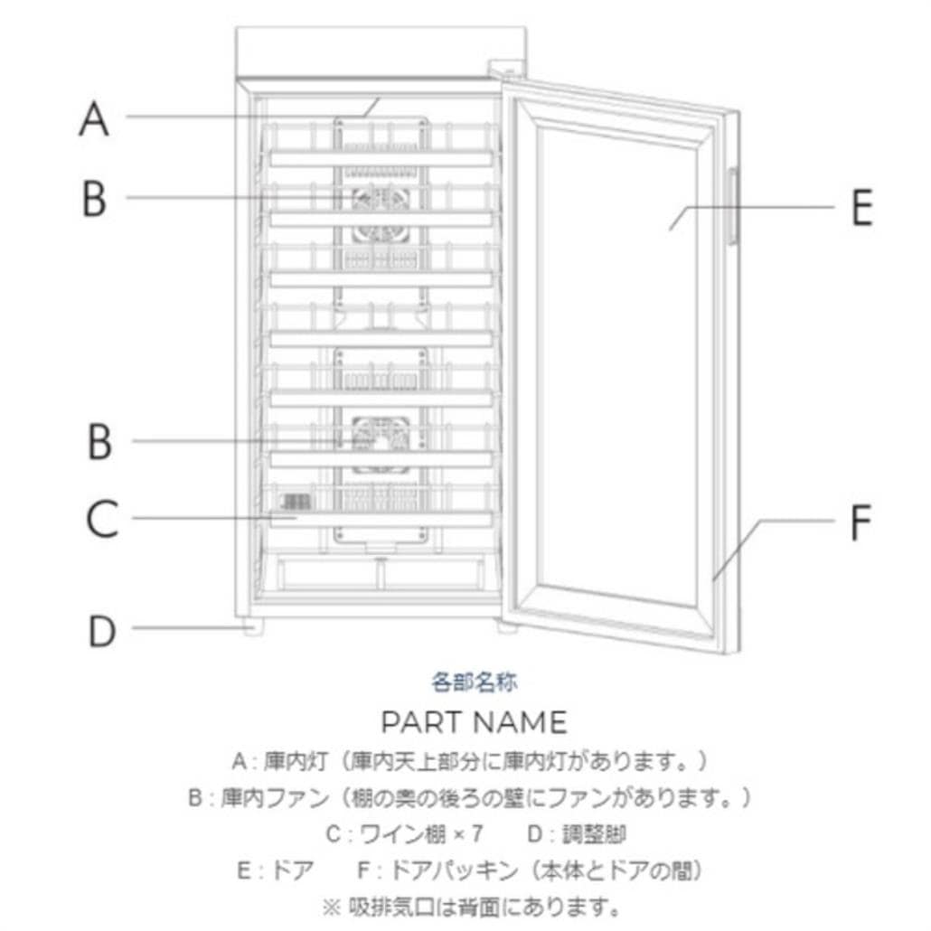 独創的 deviceSTYLE ／右開き］｜の通販は WF-P28W ワインセラー