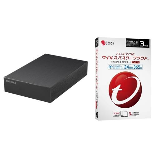 Canvio HD-TDA4U3-B + ウイルスバスター クラウド + DLSP 3年版 同時