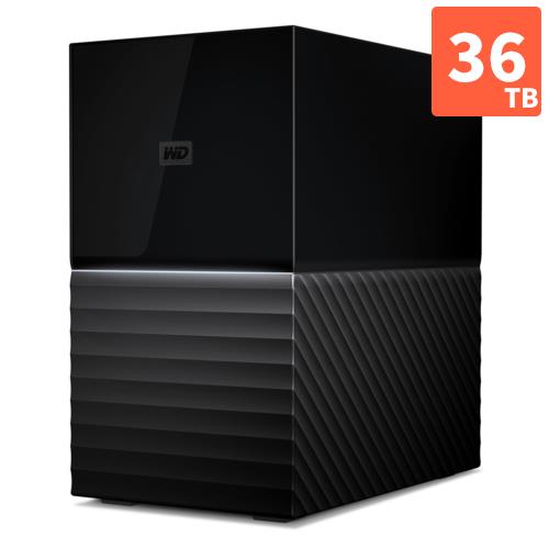 WesternDigital(ウエスタンデジタル) WDBFBE0360JBK-JEEX My Book Duo(2021EX) 外付HDD  2ドライブ 36TB