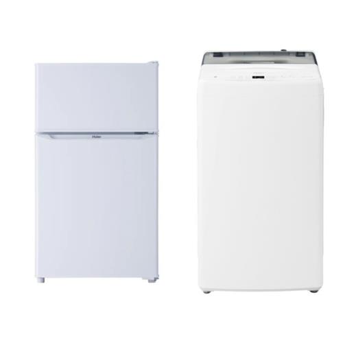 新生活 [家電2点セット]85L 2ドア冷蔵庫 4.5kg全自動洗濯機 セット