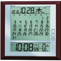 SALE人気セールセイコー電波掛時計 カレンダー温湿度計付 インテリア時計
