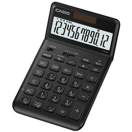 CASIO(カシオ) JF-S200-BK(ブラック) スタイリッシュ電卓 12桁: EC