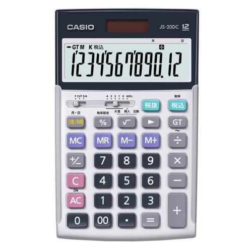 CASIO(カシオ) JS-20DC-N 本格実務電卓 時間計算タイプ 12桁: EC