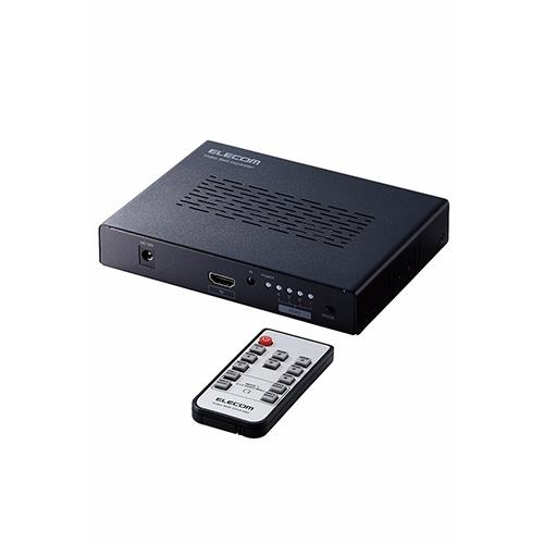 エレコム(ELECOM) VSP-VWCHD14-BK(黒) 4画面 ビデオウォールコントローラー 4K 60Hz 画面回転可能