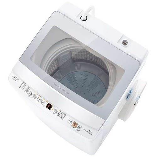 アクア(AQUA) AQW-P7N-W(ホワイト) 全自動洗濯機 上開き 洗濯7kg