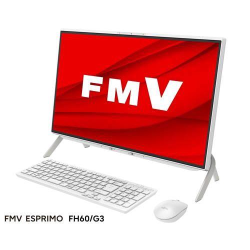 富士通(FUJITSU) FMVF60G3W ESPRIMO FH 23.8型 Core i5/8GB/512GB/Office ホワイト